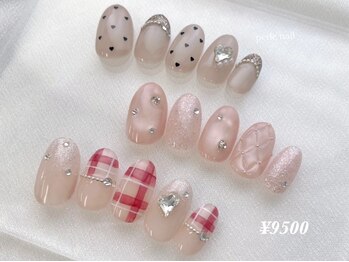 ペルルネイル(perle nail)の写真/リボンネイルや韓国,ワンホンデザイン等トレンド多数◎【新規オフ無料☆2月デザイン¥9000~】