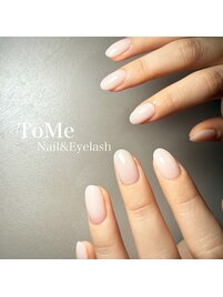 上品 シンプル オフィスネイル