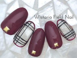 チェック　アートネイル