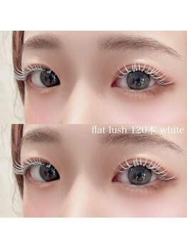 ノーチェ(noce)/フラットラッシュ120本white