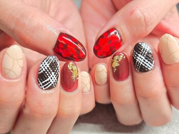 ネイルフロンティア 吉祥寺(NAIL FRONTIER)/F埋め尽くしハート11980円