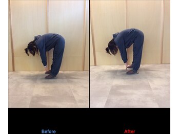 徳島藍住整骨院 ザ ビー(THE B)/ピラティス初回体験before/after