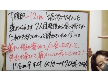 アンスリウム美容整体院 鍼灸院 接骨院/産後太りから下腹部-12センチ