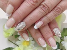 プルミエ ネイル(Premier Nail)/フレンチ☆ストーン付け放題