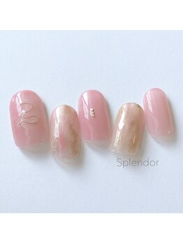 ネイルサロン スプレンダー(Splendor)/ニュアンスマーブル