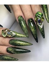 クロスネイル(CROSS nail)/グリーンカメレオンネイル