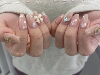 フェイン 青山店(fein.)/ハートネイル/ホログラム