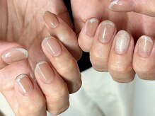 ヌル ネイル 堀江(NURU NAIL HORIE)/マグネット×ラメフレンチ☆