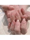 夏カラーラメグラデ