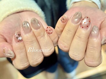 バレンタインネイル