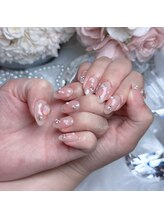 エンジェルガーデンネイル 池袋店(Angelgarden nail)/チークキラキラネイル