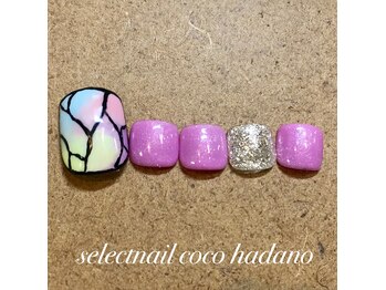 セレクトネイル ココ 秦野店(SELECT NAIL COCO)/フット ステンドグラス風