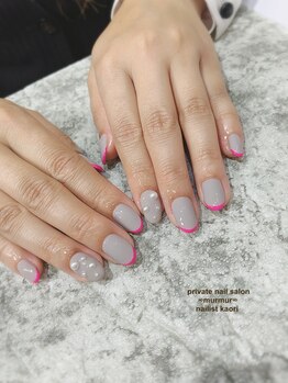 プライベート ネイルサロン マーマ(murmur)/スキニーフレンチ