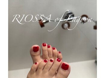 リオッサ オブ ラグーン(RIOSSA of Lagoon)/赤のワンカラー×ハートホロ