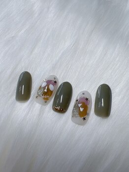 ミテソロ(mi tesoro)/2024年10月定額ネイル 6600