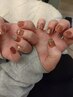 【HandもFootも同料金】オフ込みご希望を叶えるアートジェルネイル　¥9,500