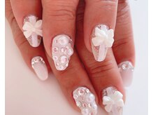 ビューティーサロン ティアラ(TIARA)/大人可愛いリボンネイル♪