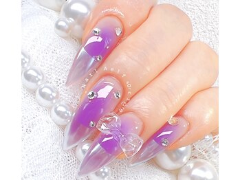 ネイルエルフ(Nail Aelf)/スカルプで魅せる★紫ワンホン