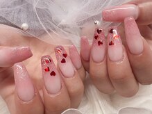 ミルキーウェイバイミーネイル 南堀江店(Milkyway by menail)/南堀江ワンホンネイル/ハート