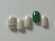 ネイルメゾン 天神店(NAIL MAISON)/グッドネイルお正月手書き￥7000