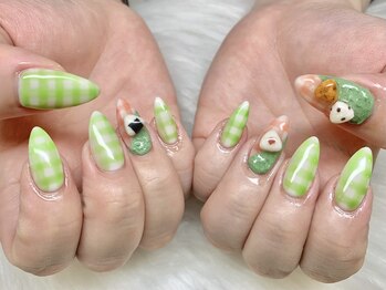 ネイルキュート アンド クールラッシュ 亀有店(nailcute & CoolLash)/ピクニックネイル♪