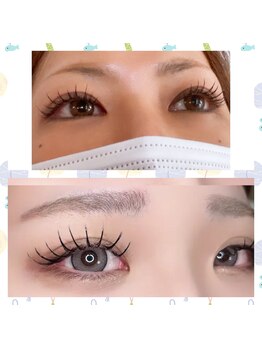 パールブルー(All Perl blue)/マツエク束感