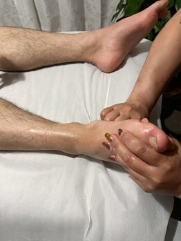 足つぼを刺激したい