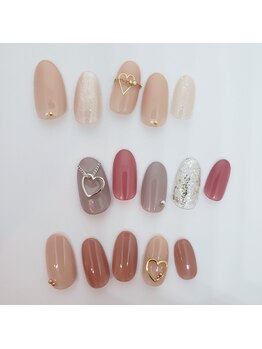 ジェルネイル/バレンタイン