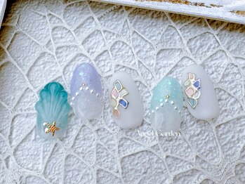 エンジェルガーデンネイル 池袋店(Angelgarden nail)/夏♪マーメイドネイル♪