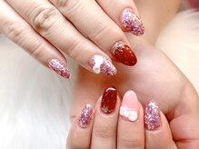 マシェリ(MA CHERIE)/いちごネイル