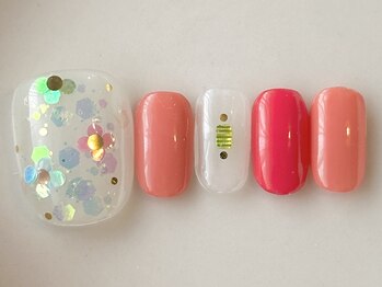 カラ ネイル 中津店(calla nail)/ホロラメフラワー