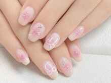 ふんわりリボンネイル♪