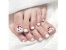 【Jr担当】【FOOT バス込み】親指2本アート￥7000→￥3900