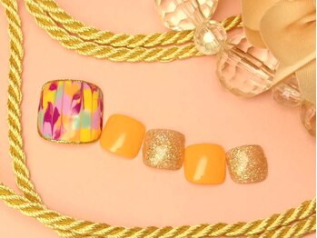 ネイルアンドアイラッシュ リラ 東三国店(Rela)/マーブルピーコック