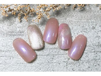 バブル シュガー バイ ネイルクローネ(bublle sugar by.nail crone)/ニュアンスピンクネイル