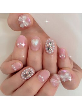 マイルーム(my room)/ハート　リボン　埋め尽くし