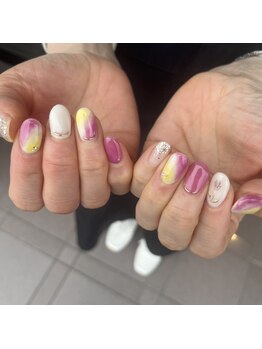 トータルサロン 白べぇーっ プラス/マーブルネイル