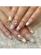 ガーデン ヘア&エステ&ネイル Garden/カラフルフレンチ