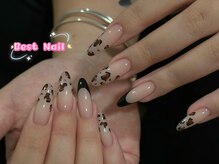 ベストネイル 池袋東口店(Best Nail)/ヒョウ柄＆フレンチア