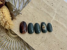 シンプルジェルネイル専門店 バランス(balance)/秋色べっ甲ネイル♪