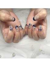 サロンドウイ(salon de OUI)/ネイビーチェック