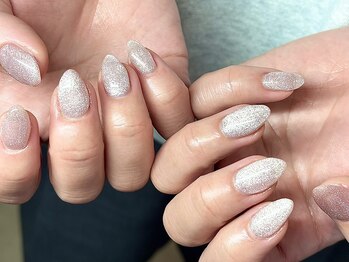 ヌル ネイル 堀江(NURU NAIL HORIE)/王道ピンクマグネットネイル☆