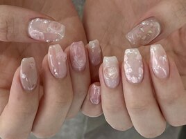 ピンクニュアンスネイル