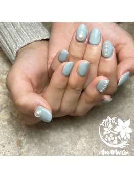 サロンモワ(salon mowa)/☆水色ネイル☆
