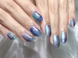 ブルー系☆秋色ニュアンス