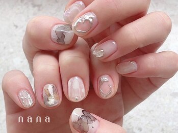 ナナ 白金高輪(nana)/ホワイトインク×ニュアンス