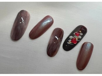 スピードネイル アンド アイ 宮交シティ店/#147【バレンタイン×チョコ】