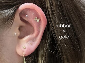 ブルー(BLUE)/耳ツボジュエリー★design¥4,000