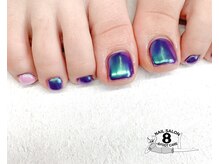 ネイルエイト 新百合ヶ丘(nail8)/冬　推しカラー　ミラーネイル