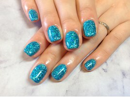 グリーンブルーラメ